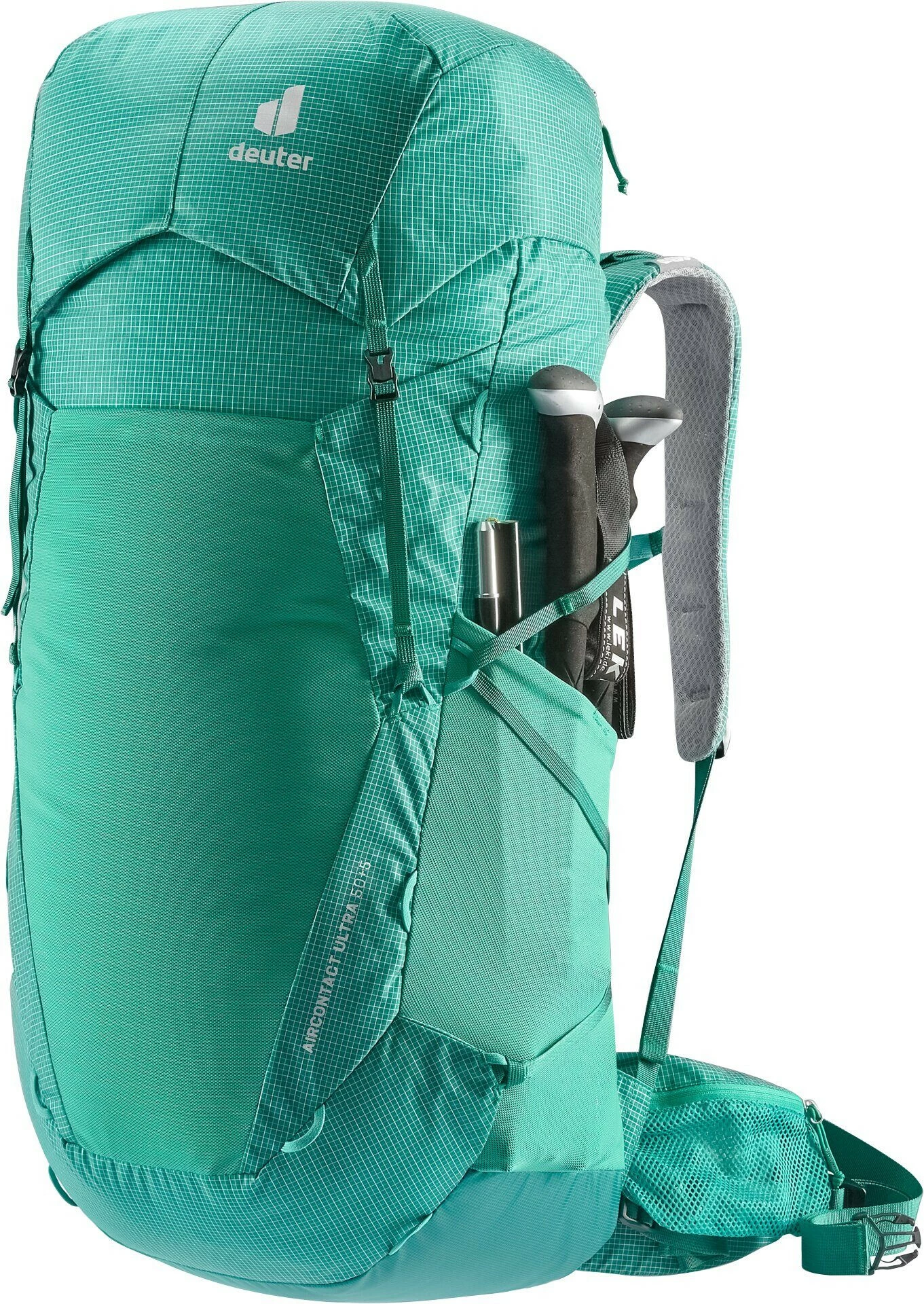 Deuter Aircontact Ultra 50+5 Sac à dos, Bleu pétrole/vert – Image 2