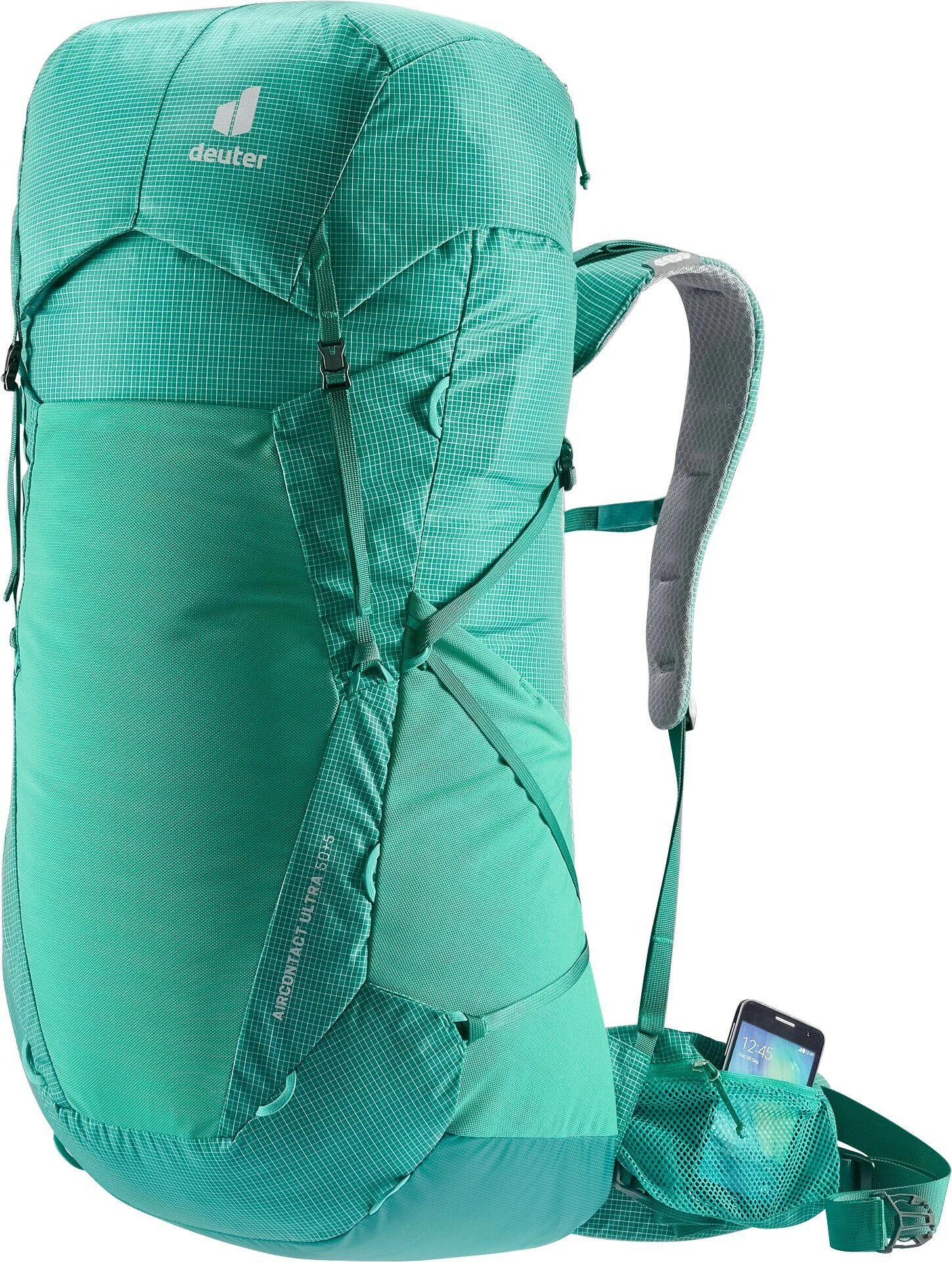 Deuter Aircontact Ultra 50+5 Sac à dos, Bleu pétrole/vert – Image 5