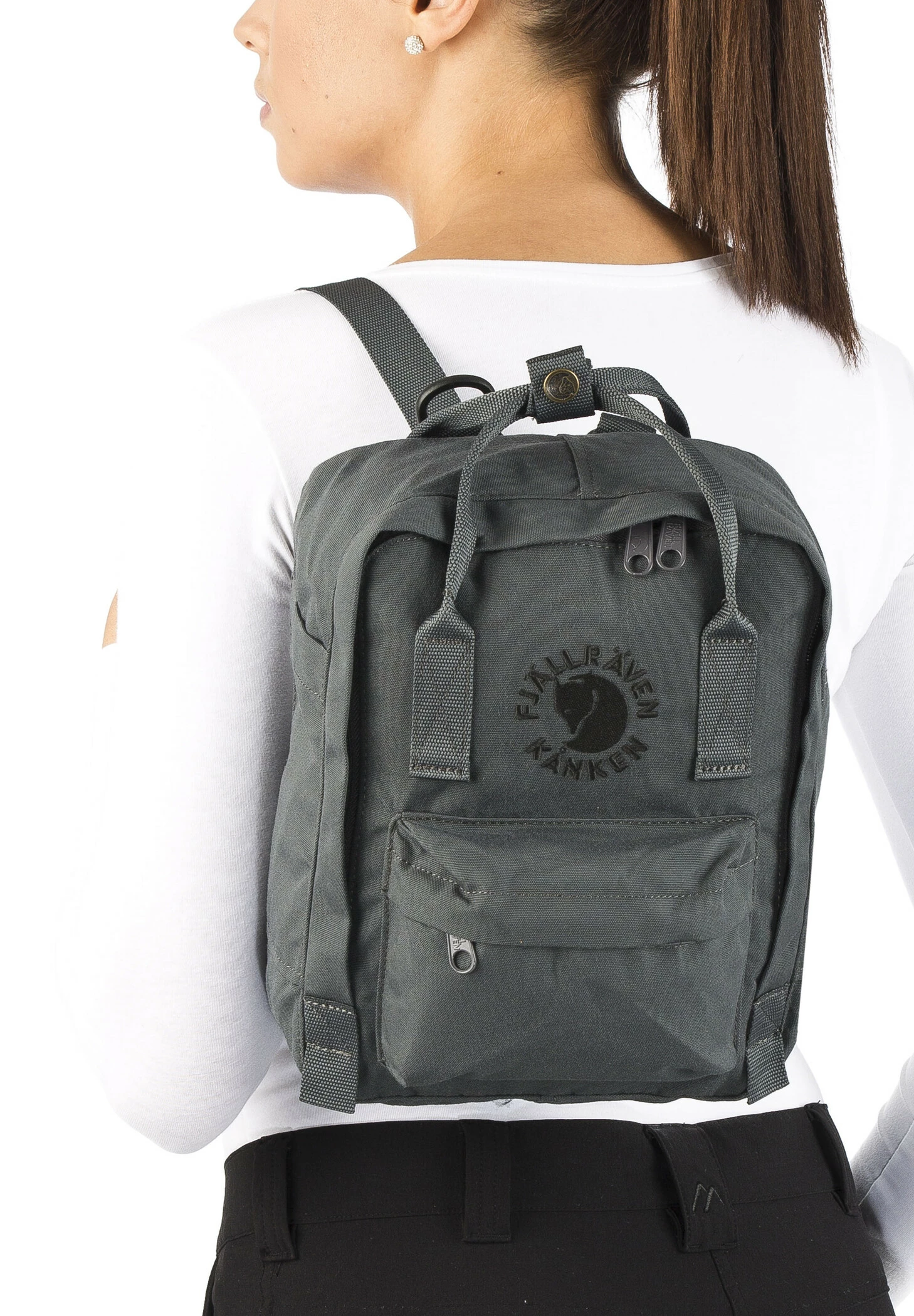 Fjällräven Re-Kånken Mini Sac à dos Enfant, gris – Image 4